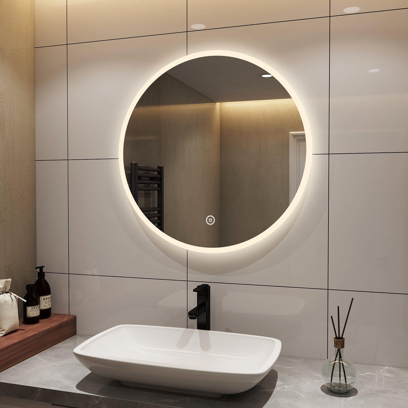 Зеркало Dim Dzerkal TIRA с LED-подсветкой/сенсорным управлением 100х100 см (13948)