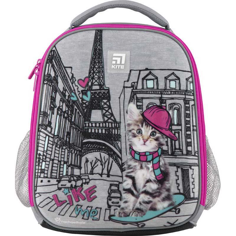 Рюкзак школьный каркасный KITE Rachael Hale 35x26x13,5 см 6-15 л Серый (R20-555S)