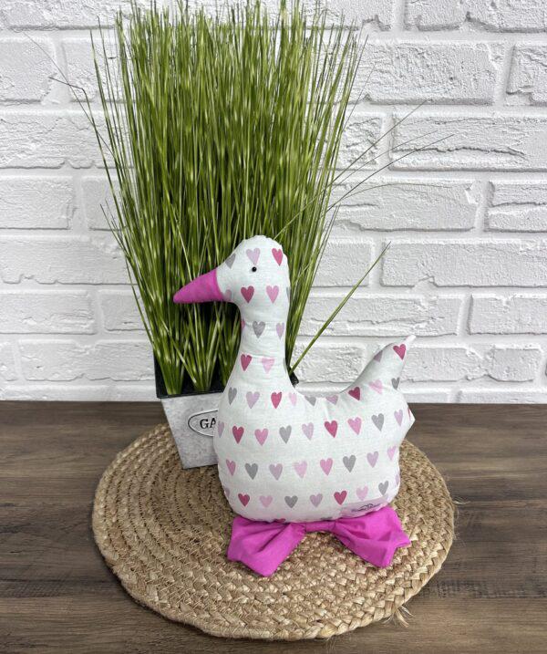 Утка пасхальная Comfort Home Hearts white 25 см