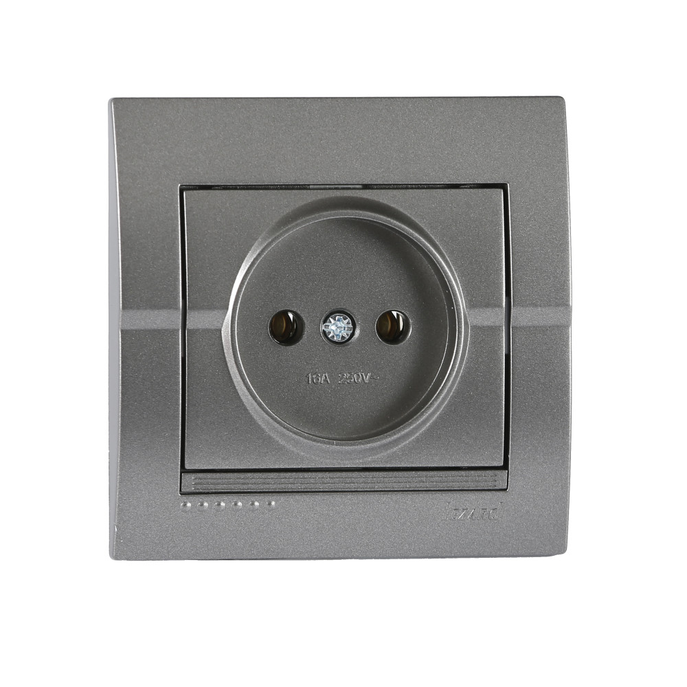 Розетка Lezard Deriy 1-я Темно-серый