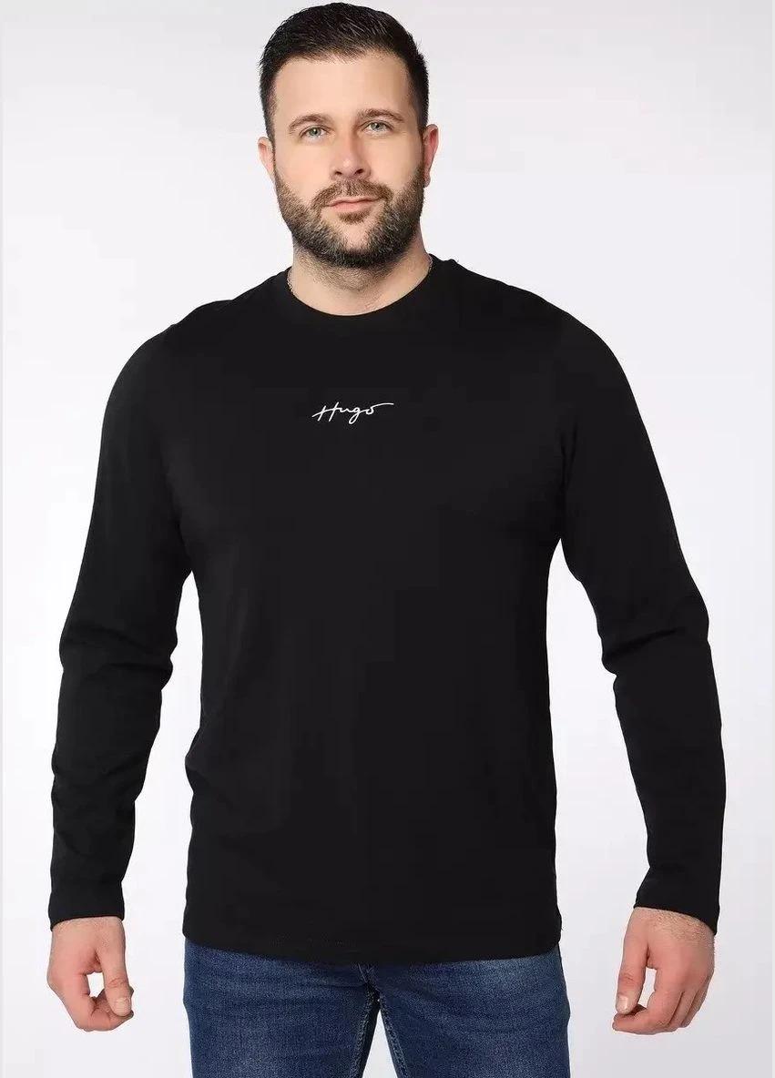 Лонгслів чоловічий HUGO BOSS Relaxed-Fit Handwritten Logo HB-22002BL M