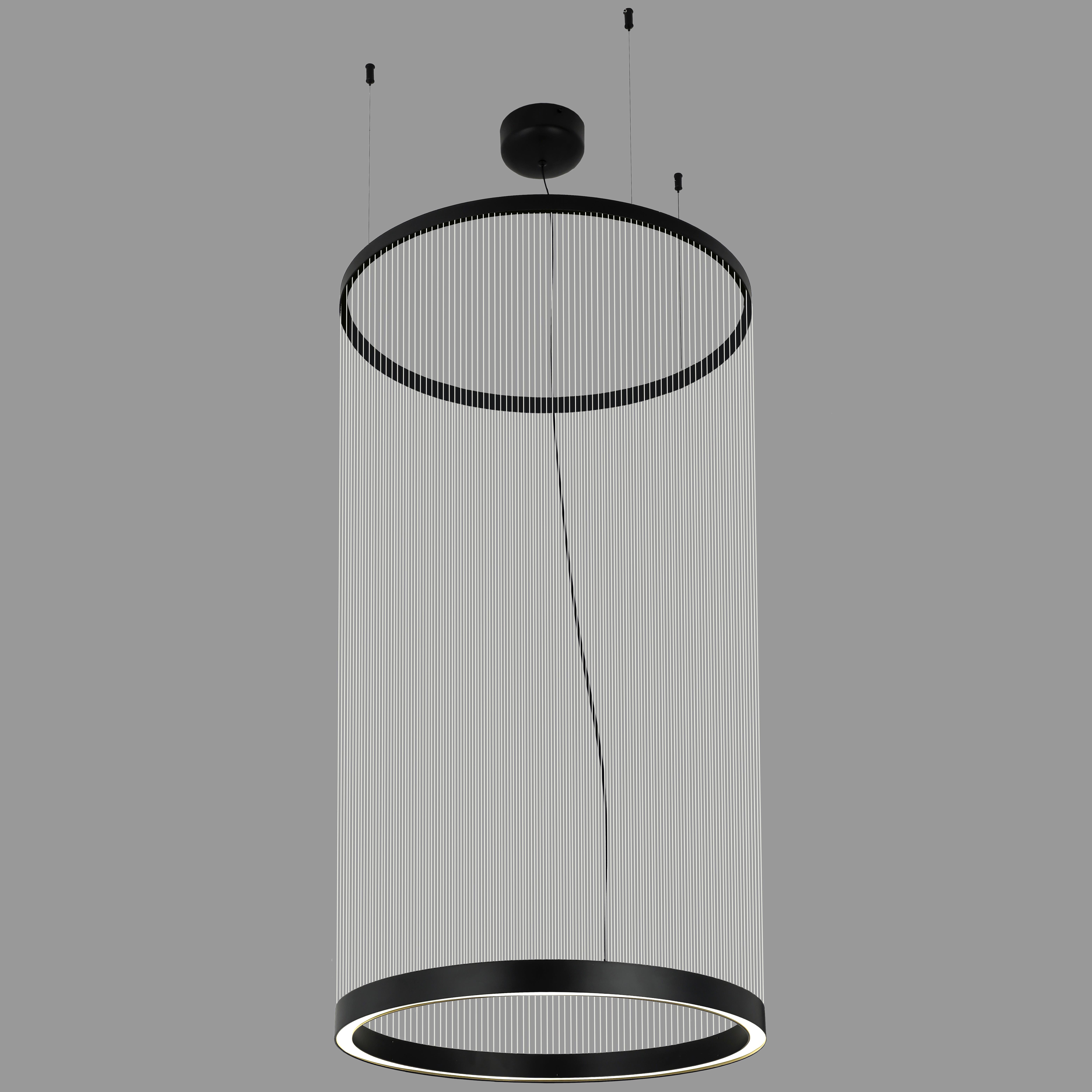 Люстра дизайнерская Array с бежевых ниток 40W Черный (92-D1330)