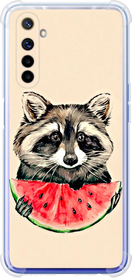 Чехол на Realme 6 Енотик с арбузом (4605sp-1913-42517) Чехол на Realme 6 Енотик с арбузом (4605sp-1913-42517)