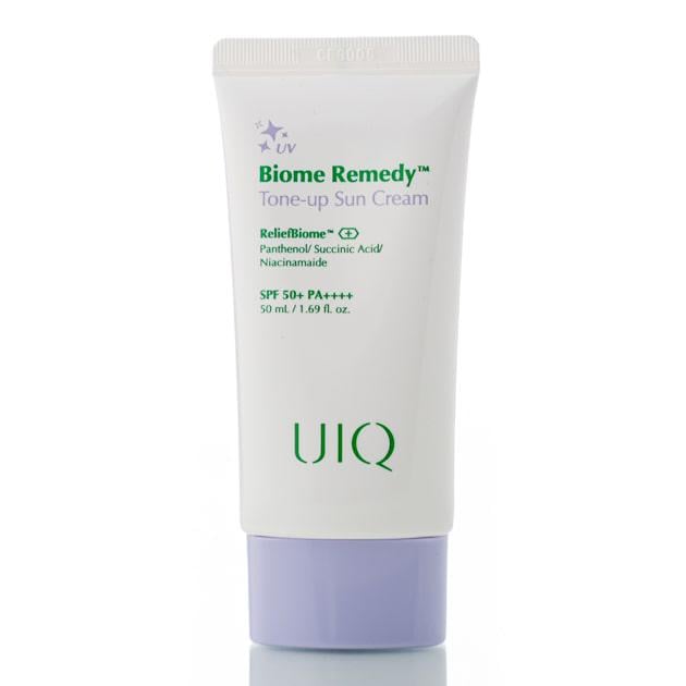 Крем солнцезащитный с тонирующим эффектом UIQ Biome Remedy Tone-up Sun Cream SPF 50+ 50 мл