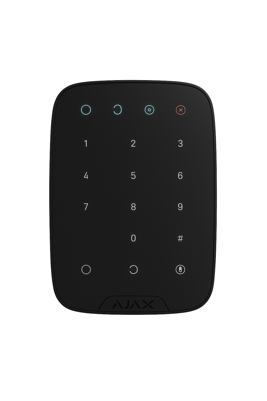 Клавиатура сенсорная Ajax Systems KeyPad Jeweller 868 МГц для сигнализации Black (636114)