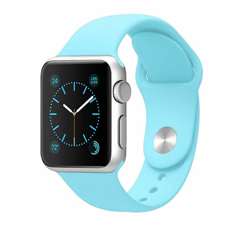 Ремешок силиконовый Sport Band для Apple Watch 38/40/41 мм Sky Blue (212-00541)