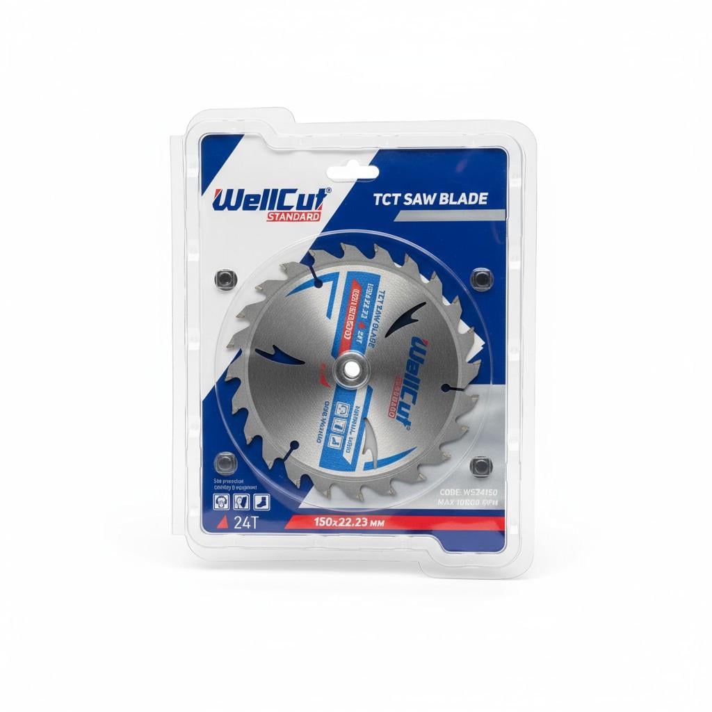 Диск пильный для дерева WellCut Standard 150х22.23 24T