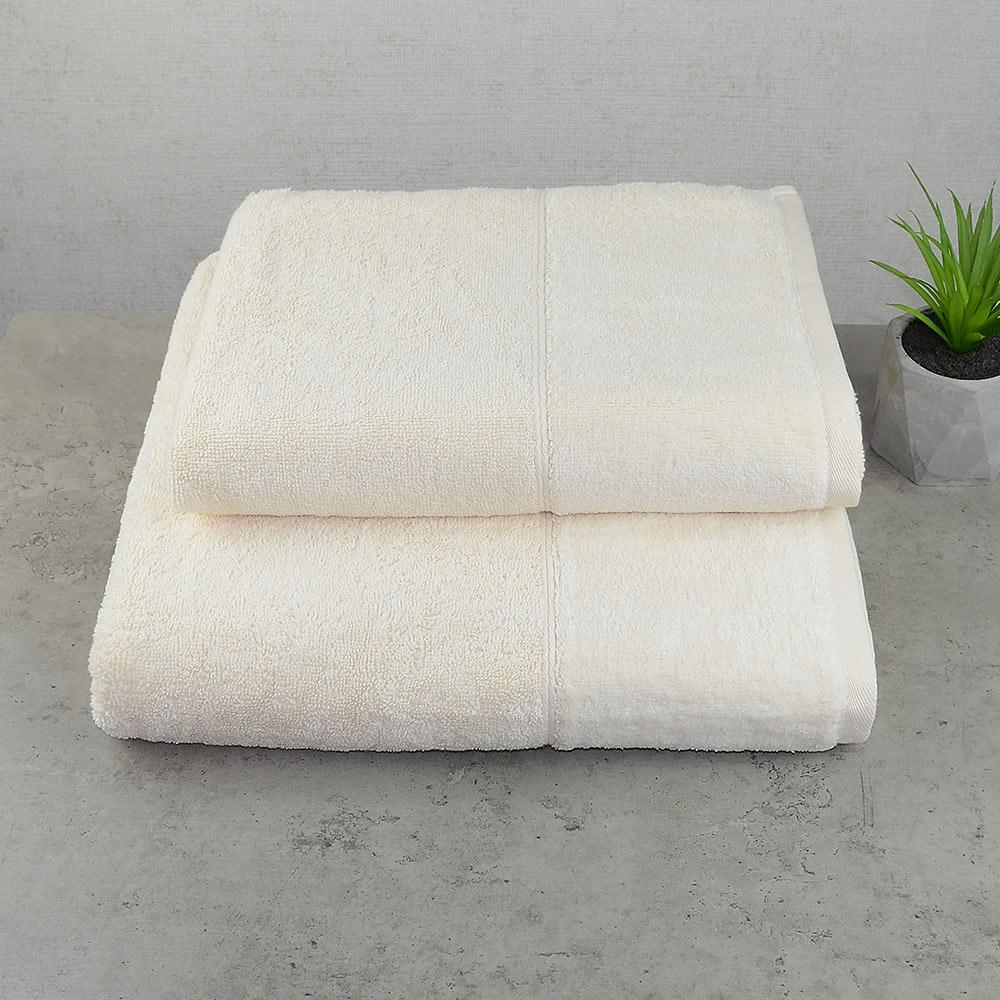 Набор полотенец GM Textile Milado 50x90/70x140 см 2 шт. Ванильный
