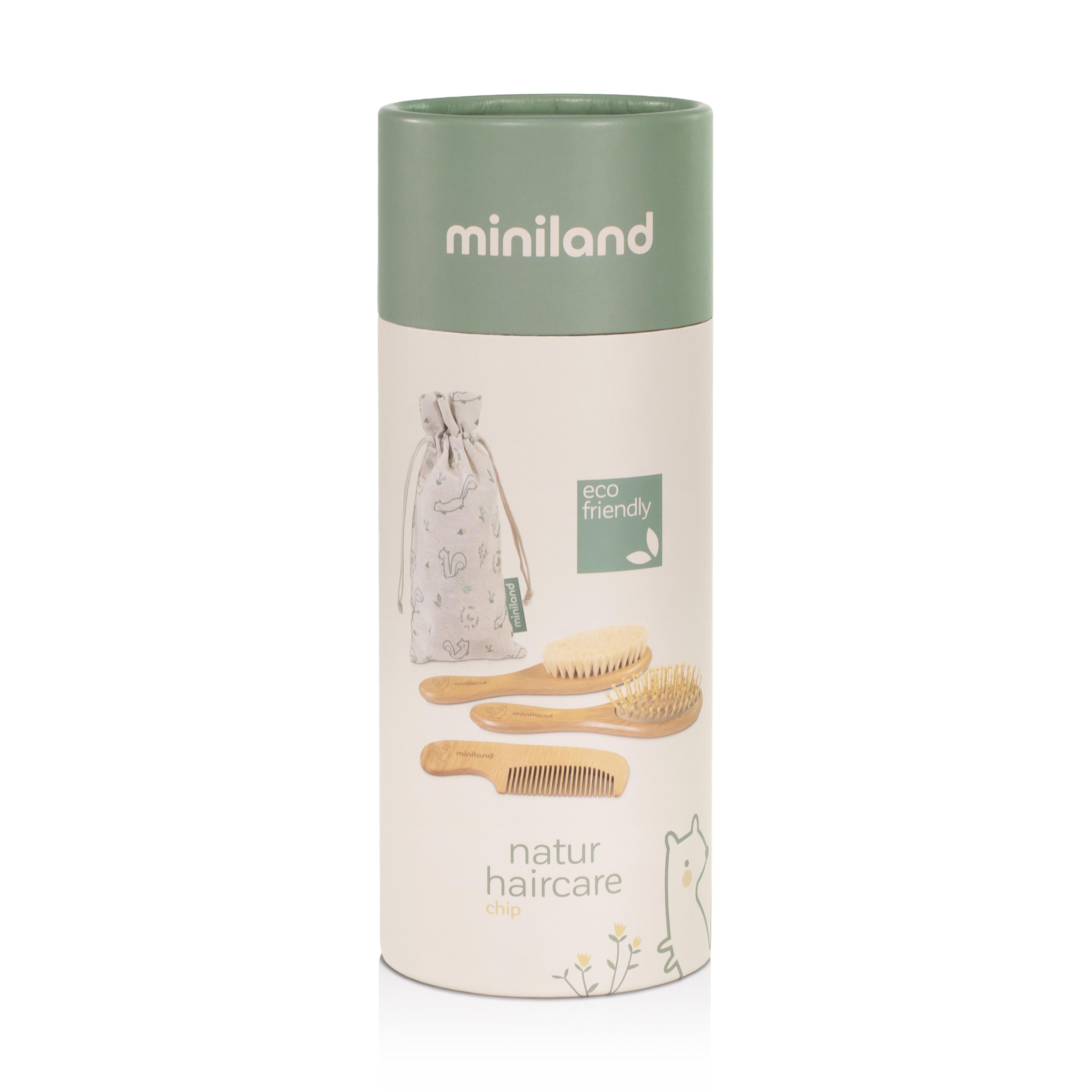 Набір дерев'яних гребінців Miniland Natur Haircare Chip (89338) - фото 2