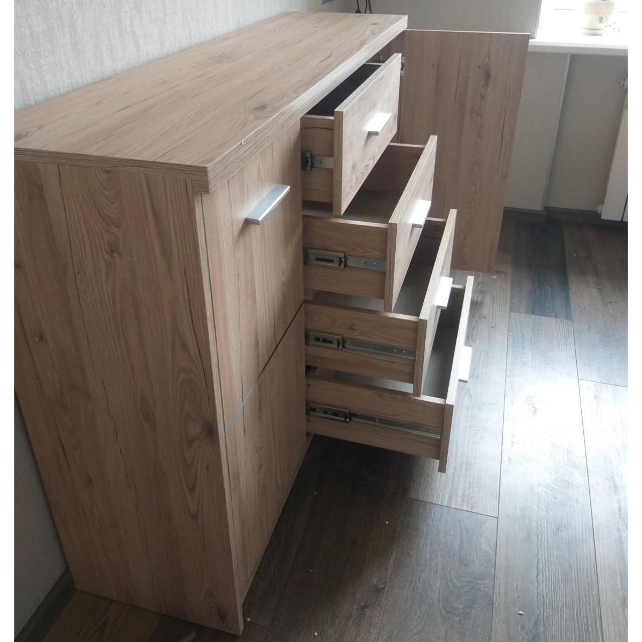 Комод в гостиную Гербор Шанталь KOM2D4S Дуб Санремо светлый (GRB-1171) - фото 4 Комод в гостиную Гербор Шанталь KOM2D4S Дуб Санремо светлый (GRB-1171) - фото 4