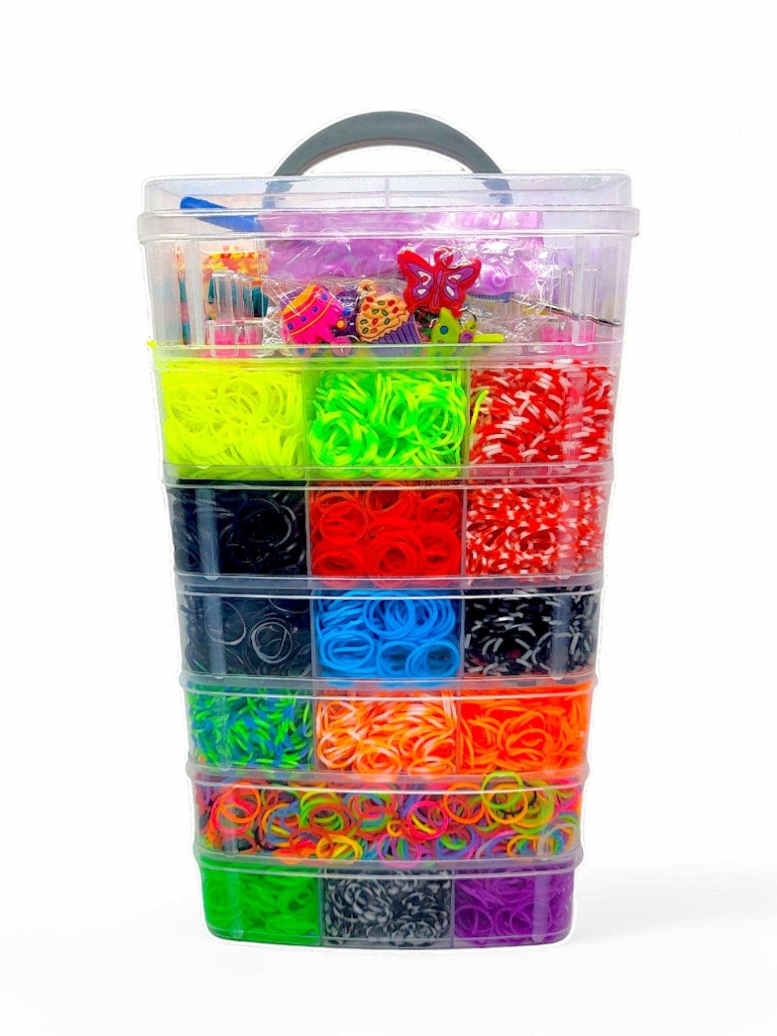 Набор для плетения браслетов Fashion Loom Bands Set 7-ярусный 20000 резинок с аксессуарами Набор для плетения браслетов Fashion Loom Bands Set 7-ярусный 20000 резинок с аксессуарами