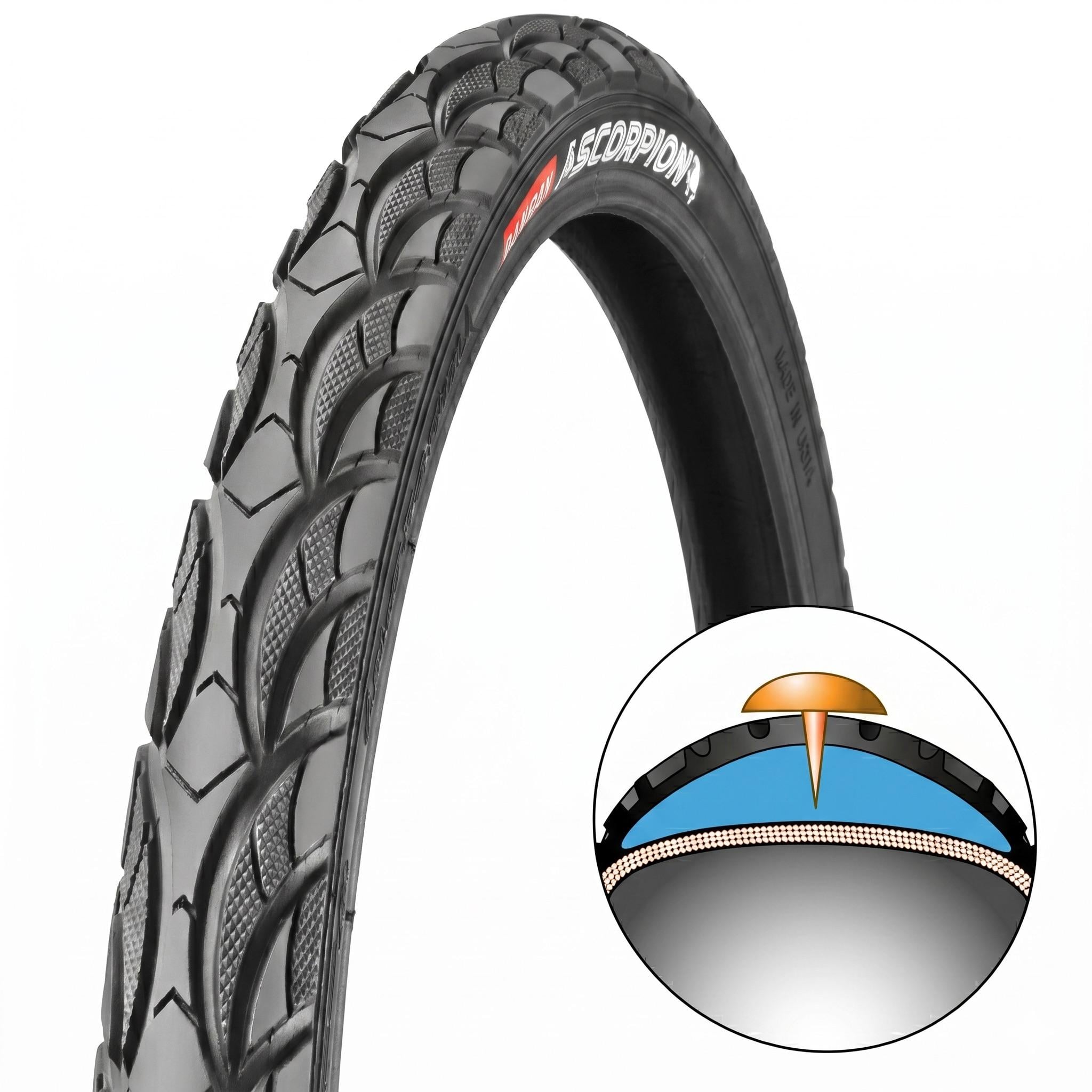 Велосипедная крышка RALSON 26x1,95 с антипрокольной вставкой 3 мм (4142)