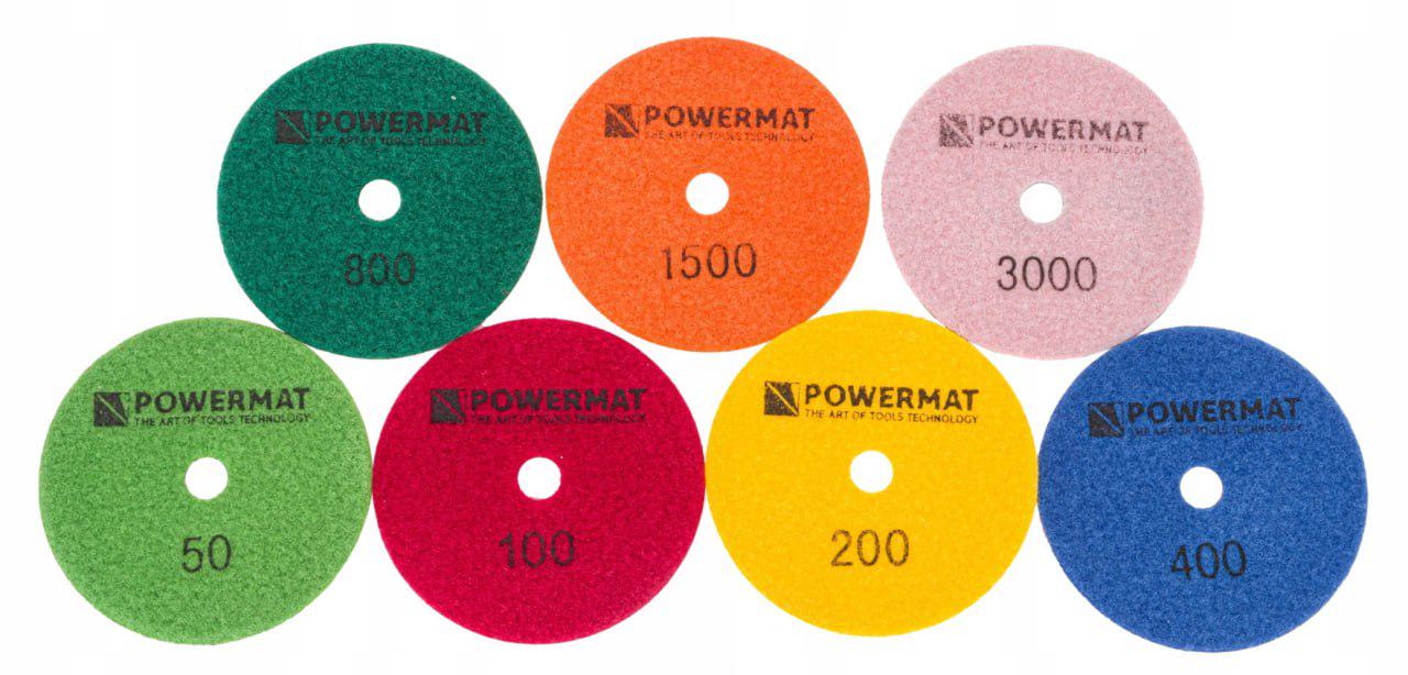 Диски алмазные для шлифования и полировки самых твердых материалов Powermat PM1108 100 мм М14 15 мм