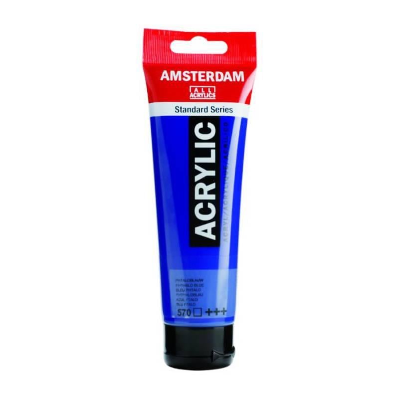 Акриловая краска Amsterdam Royal Talens 120 мл 570 Синий ФЦ (Az1-8712079211042)