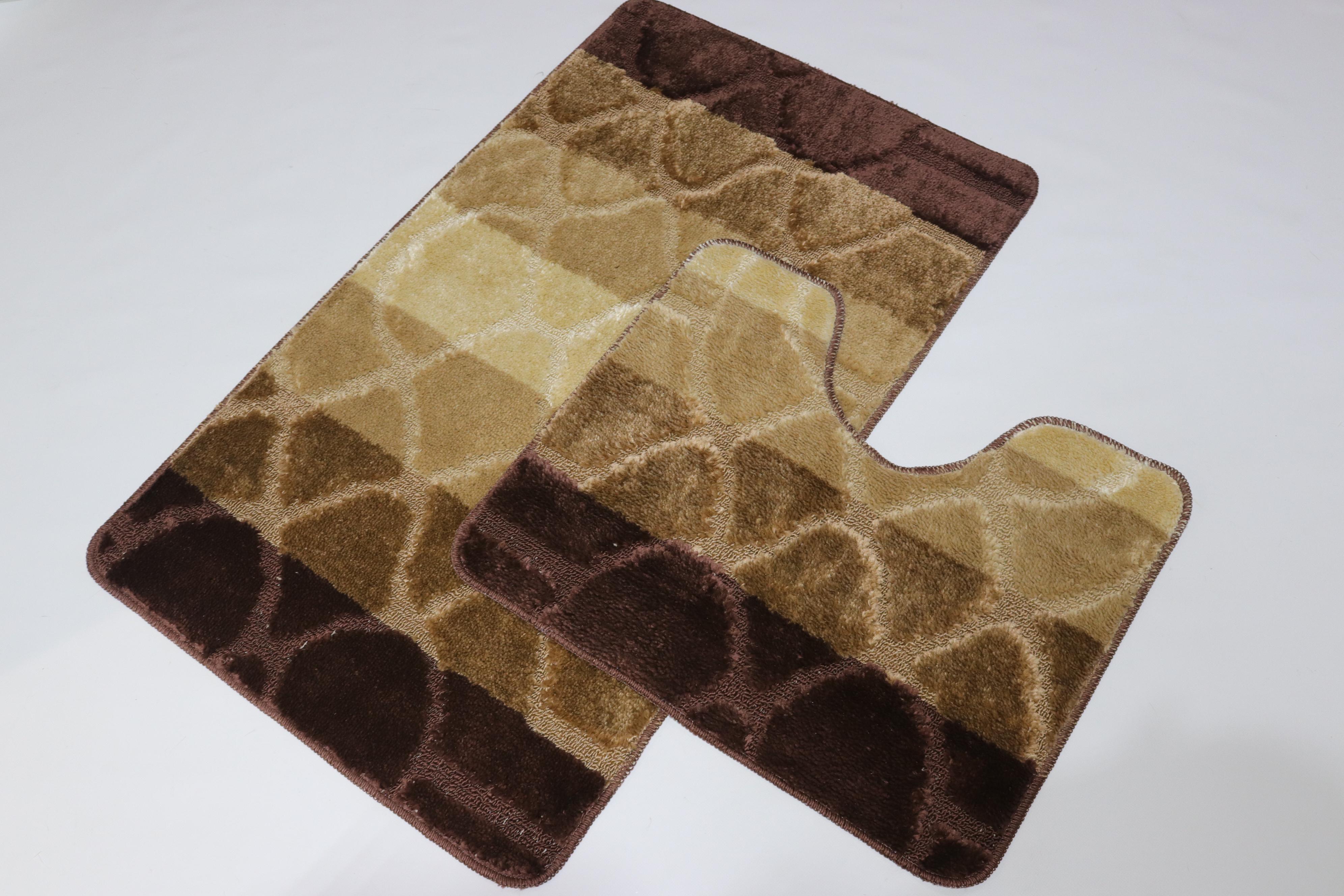 Набір килимків у ванну та туалет Vonaldi Multicolor 100x60/50x60 см (01271)