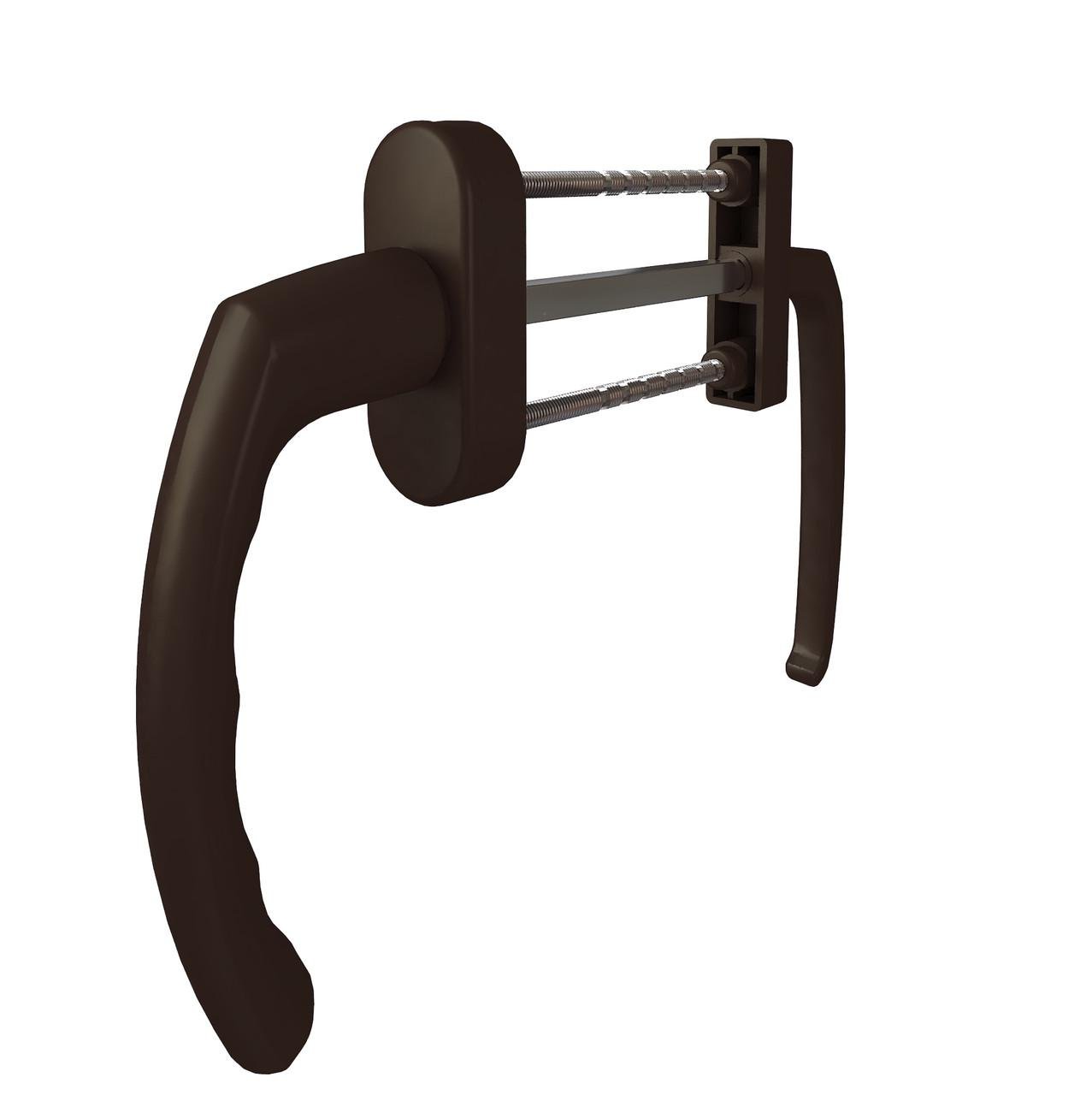 Ручка балконная ASTEX Antey BHS 1/3 Коричневый (BHS 1/3 RAL8019) - фото 1