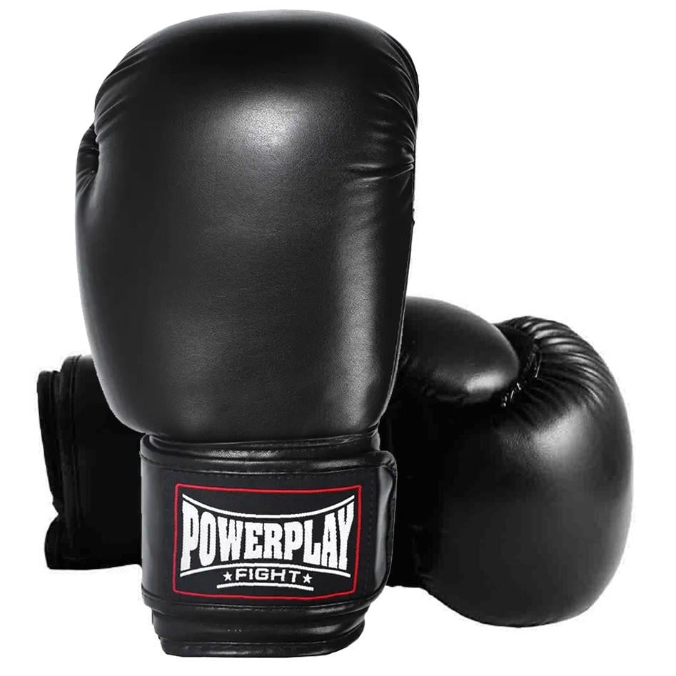 Боксерські рукавички PowerPlay 3004 Classic Чорний 12 ун. (PP_3004_12oz_Black)