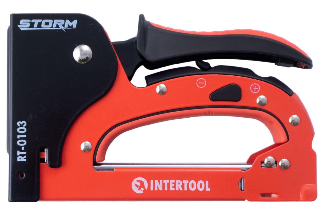 Степлер будівельний Intertool RT-0103 Storm 4-14 мм