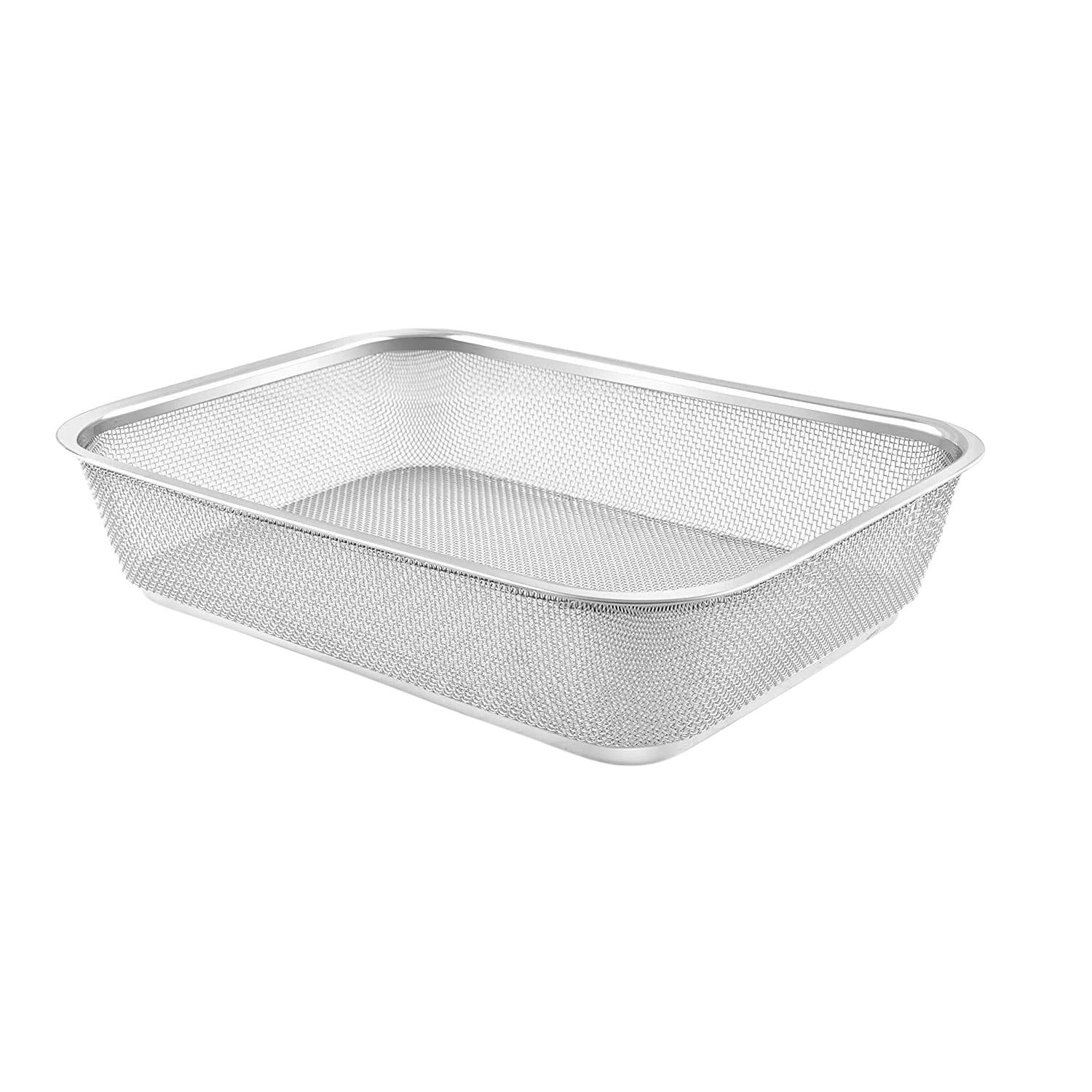 Дуршлаг из нержавеющей стали и подставкой Kitchen Master 30х22х7 см (2023812871)