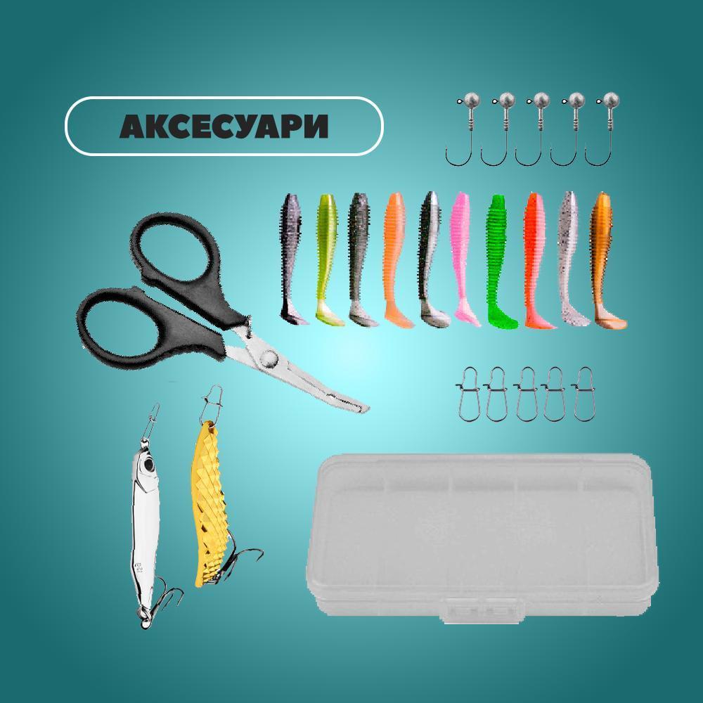 Вудилище спінінгове телескопічне з котушкою для рибалки 1,8 м (SPTLNS-0570) - фото 7