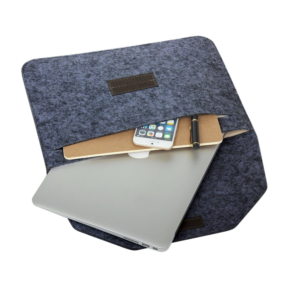 Чохол-конверт для ноутбуку із войлоку STR Felt Sleeve для MacBook 13" Black (ts000072500000021963) - фото 5