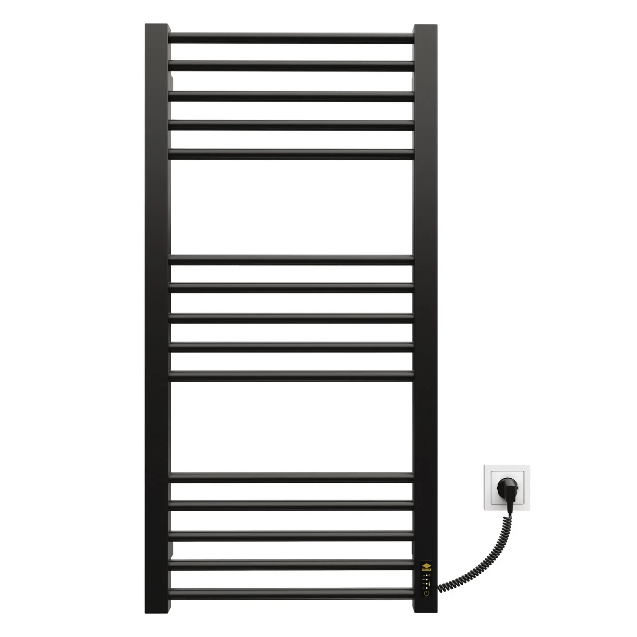 Полотенцесушитель электрический KOSSER Стэп ER с таймером 1000х500 мм Черный - фото 2 Полотенцесушитель электрический KOSSER Стэп ER с таймером 1000х500 мм Черный - фото 2
