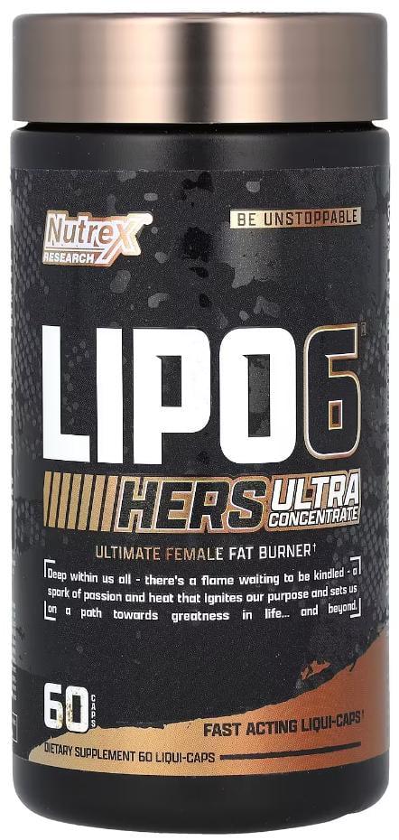 Жиросжигатель для женщин ультраконцентрат Nutrex Lipo6 Hers Ultra Concentrate 60 капсул