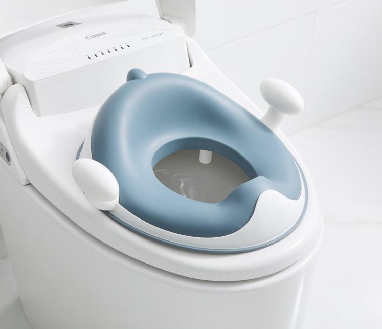 Накладка на унітаз Динозаврик з поліуретановим кільцем Babyhood BH-127B Блакитний (29397315) - фото 2