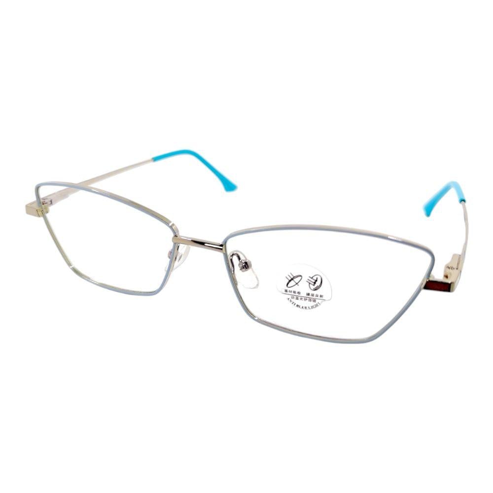 Компьютерные очки Blue Blocker оправа 80016 NN Серебряный/Голубой