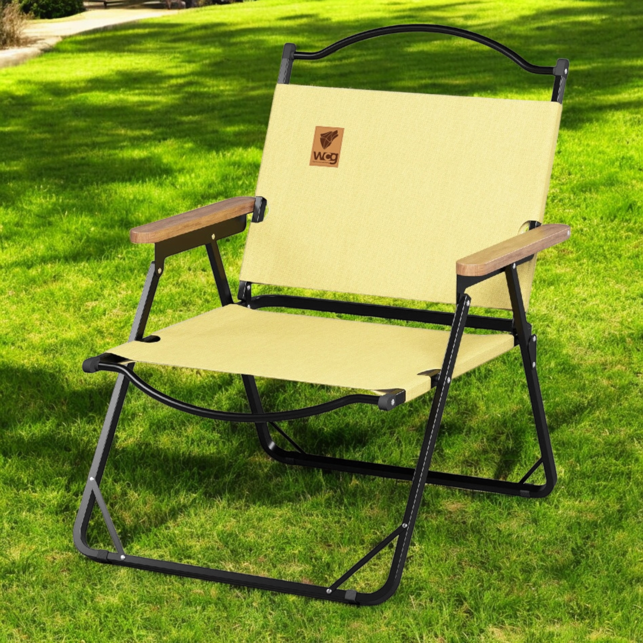 Кресло туристическое раскладное WCG Chill садовое Желтый (CH-S23L1)