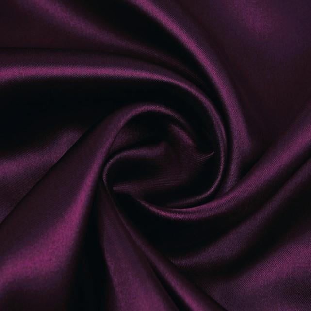 Тканина атлас LuxFabric 115 г/м² 1,5 м 1 м Фіолетовий (ТП1501а16)