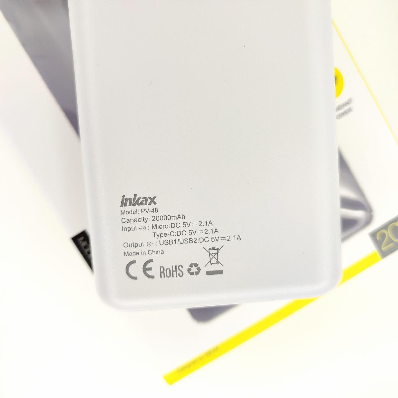 Повербанк Inkax PV-48 20000 mAh с циферблатом без шнура 2 выхода (1128) - фото 3
