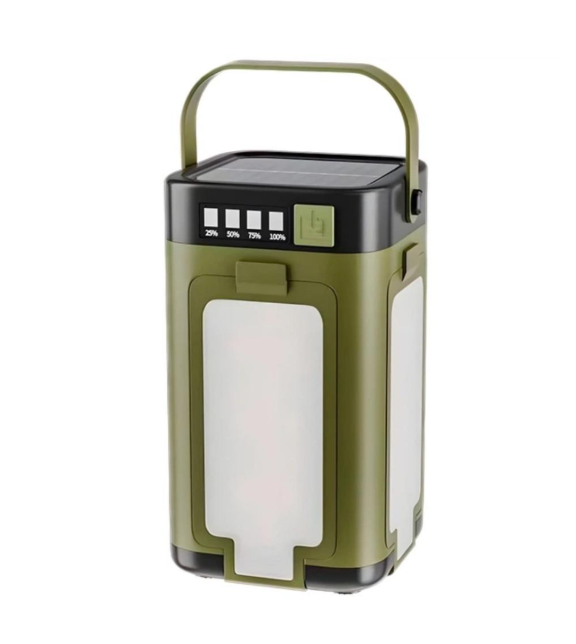 Фонарь-трансформер кемпинговый BauTech с павербанком и солнечной зарядкой LY24 Зеленый (32436754)