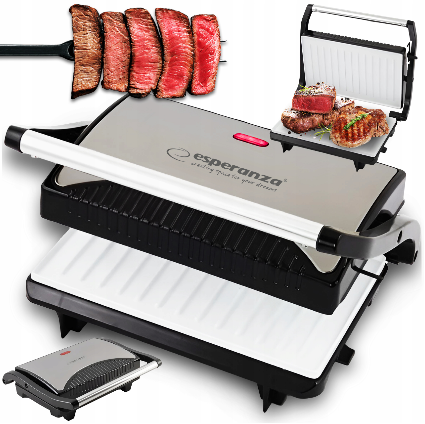 Електрогриль контактний Esperanza TALEGGIO 750 Вт - фото 4 Електрогриль контактний Esperanza TALEGGIO 750 Вт - фото 4