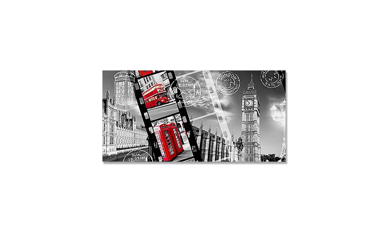Наклейка виниловая на стол Zatarga Лондон/Коллаж 600х1200 мм (1267839537)