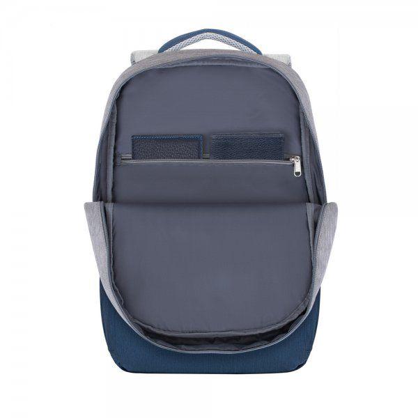 Рюкзак для ноутбука RivaCase Prater 7567 17,3" Grey/Dark Blue (1390622) - фото 10 Рюкзак для ноутбука RivaCase Prater 7567 17,3" Grey/Dark Blue (1390622) - фото 10