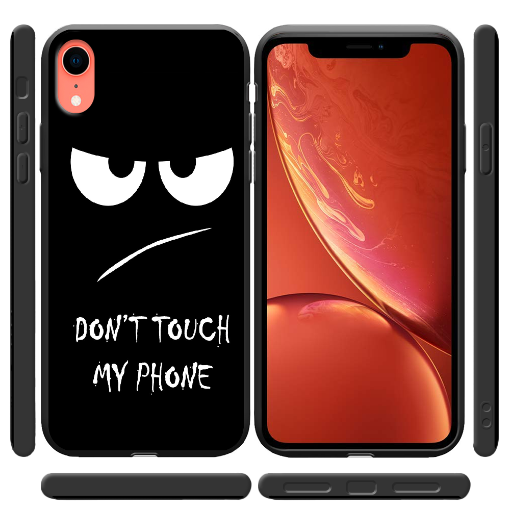 Чехол Boxface iPhone XR Don't Touch my Phone Черный силикон (35417-up535-38739) - фото 2