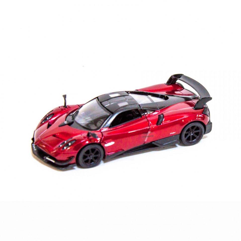 Іграшкова машинка колекційна pagani huayra bc kt5400w інерційна Червоний (RLT16302s18717)