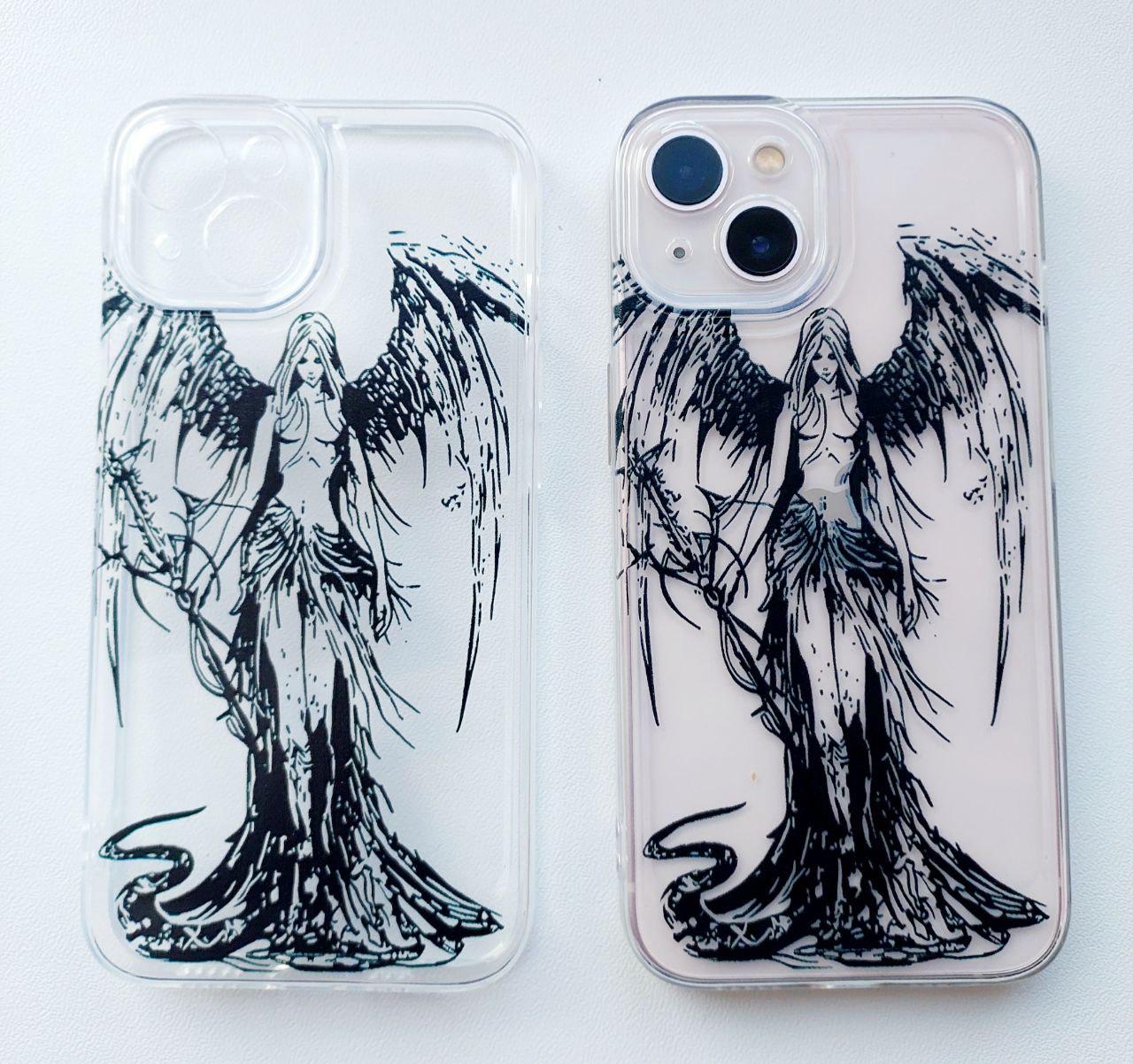 Чехол для iPhone 13 прозрачный с принтом Ангел Space Shell - фото 3 Чехол для iPhone 13 прозрачный с принтом Ангел Space Shell - фото 3