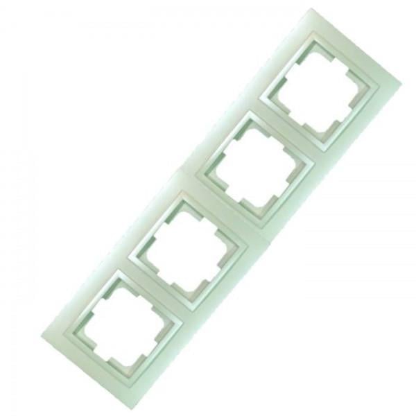 Рамка четырехместная Mono Electric DESPINA Жемчужный (102-250000-163)