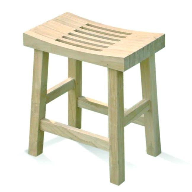 Табурет для ванной из дерева Циперс Бланже (ТВН-013401)