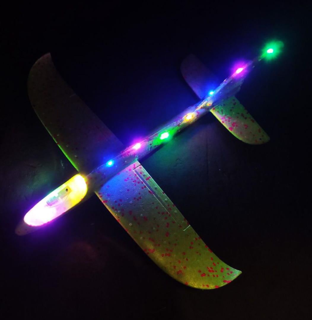 Планер-літачок HM-2022 пінопластовий 48 см зі світловим ефектом Синій (25697452) - фото 2 Планер-літачок HM-2022 пінопластовий 48 см зі світловим ефектом Синій (25697452) - фото 2