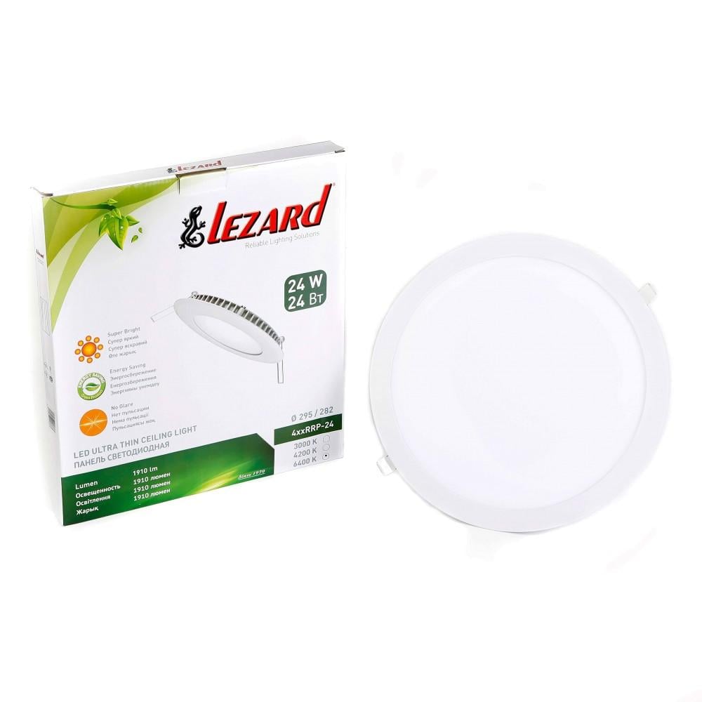 Точечный светильник Lezard LED встроенный круглый 24W 6400K Белый (464RRP-24)