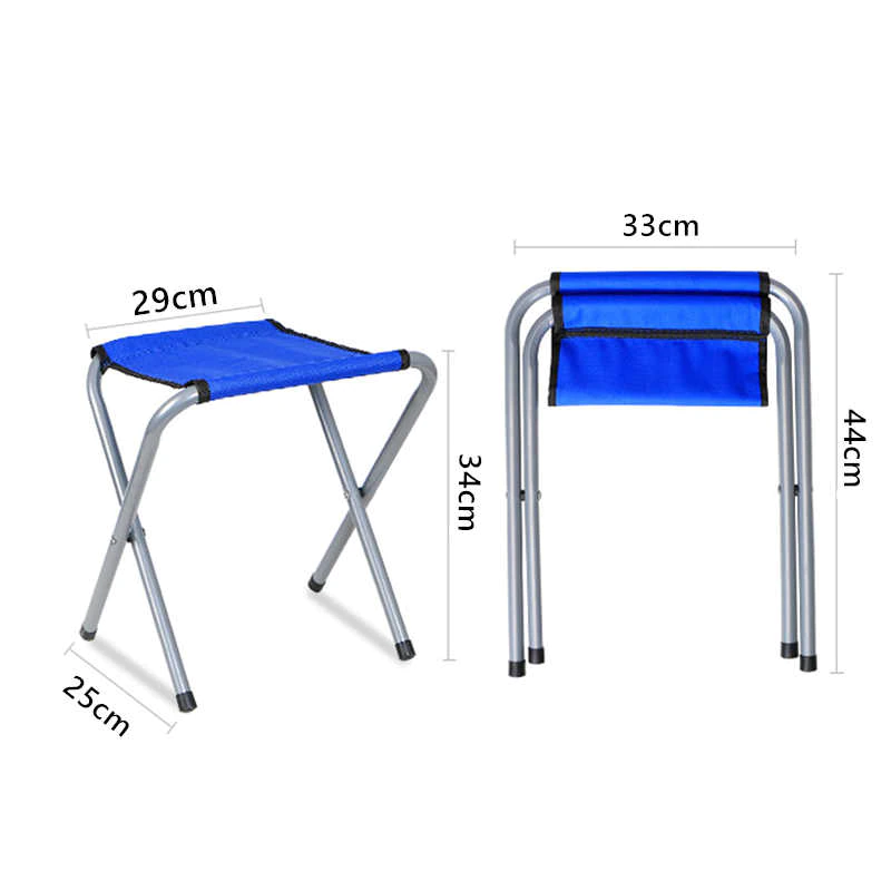 Стілець розкладний для пікніка та риболовлі Синій (100-2) - фото 2