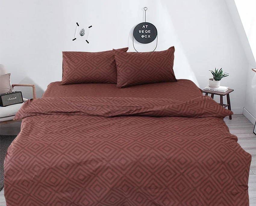 Комплект постельного белья TAG Tekstil R128Brown евро (730) Комплект постельного белья TAG Tekstil R128Brown евро (730)