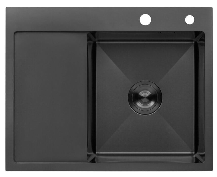 Мойка для кухни Kroner KRP Schwarze 6350RHM PVD 3/1 мм (CV031323) Мойка для кухни Kroner KRP Schwarze 6350RHM PVD 3/1 мм (CV031323)