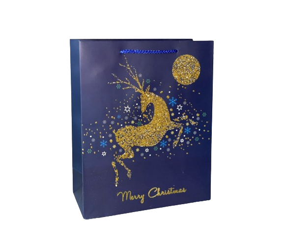 Подарочный пакет Stenson R91139-M Happy Holidays 31х25х12 см (14069936)