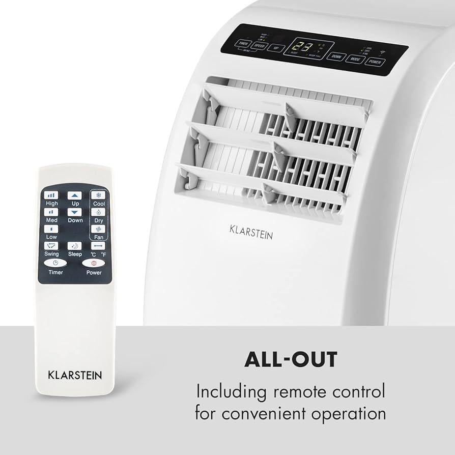 Кондиционер мобильный KLARSTEIN Metrobreeze Rome Smart 10 000 BTU с сухим режимом (10035803) - фото 3 Кондиционер мобильный KLARSTEIN Metrobreeze Rome Smart 10 000 BTU с сухим режимом (10035803) - фото 3