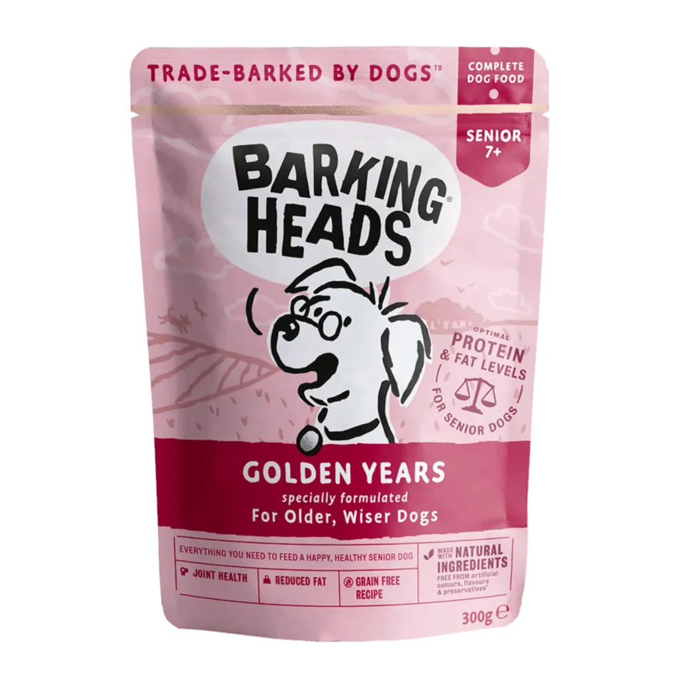 Корм влажный для пожилых собак Barking Heads Golden Years CHICKEN&SALMON с курицей и лососем 300 г (24681294)