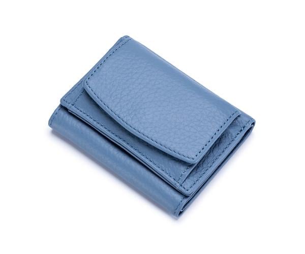 Кошелек женский маленький из высококачественной PU кожи Синий